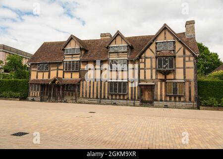 William Shakespear`s birthplace in Stratford upon Avon Warwickshire England UK. Stock Photo